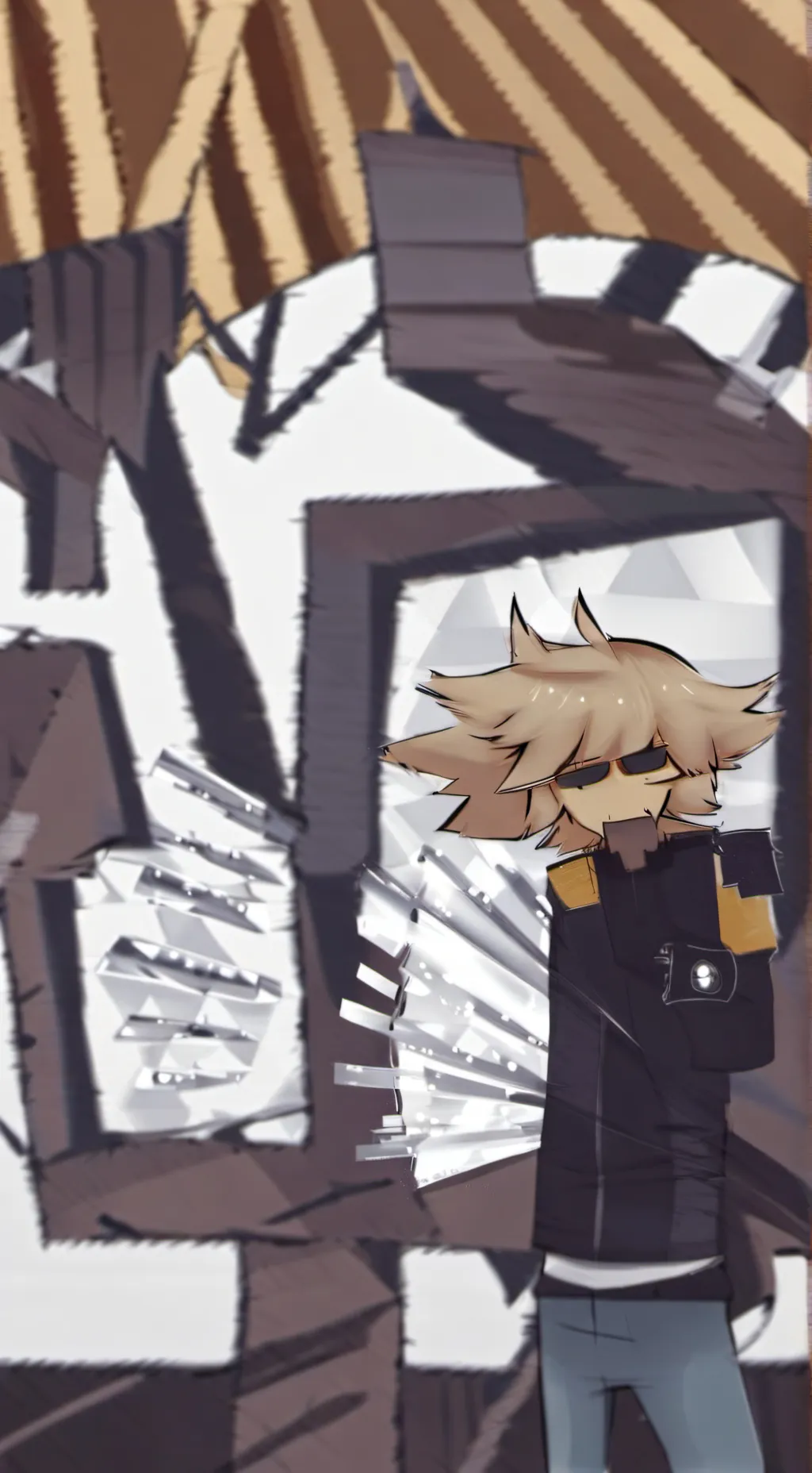 ai character: Black x Tunner background