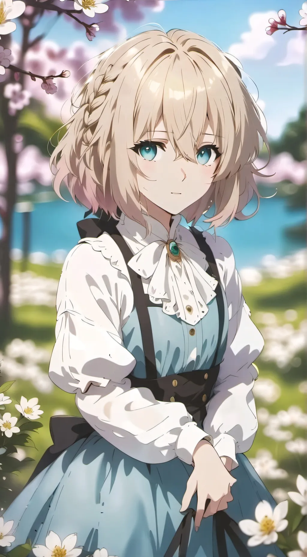 ai character: Blossom background