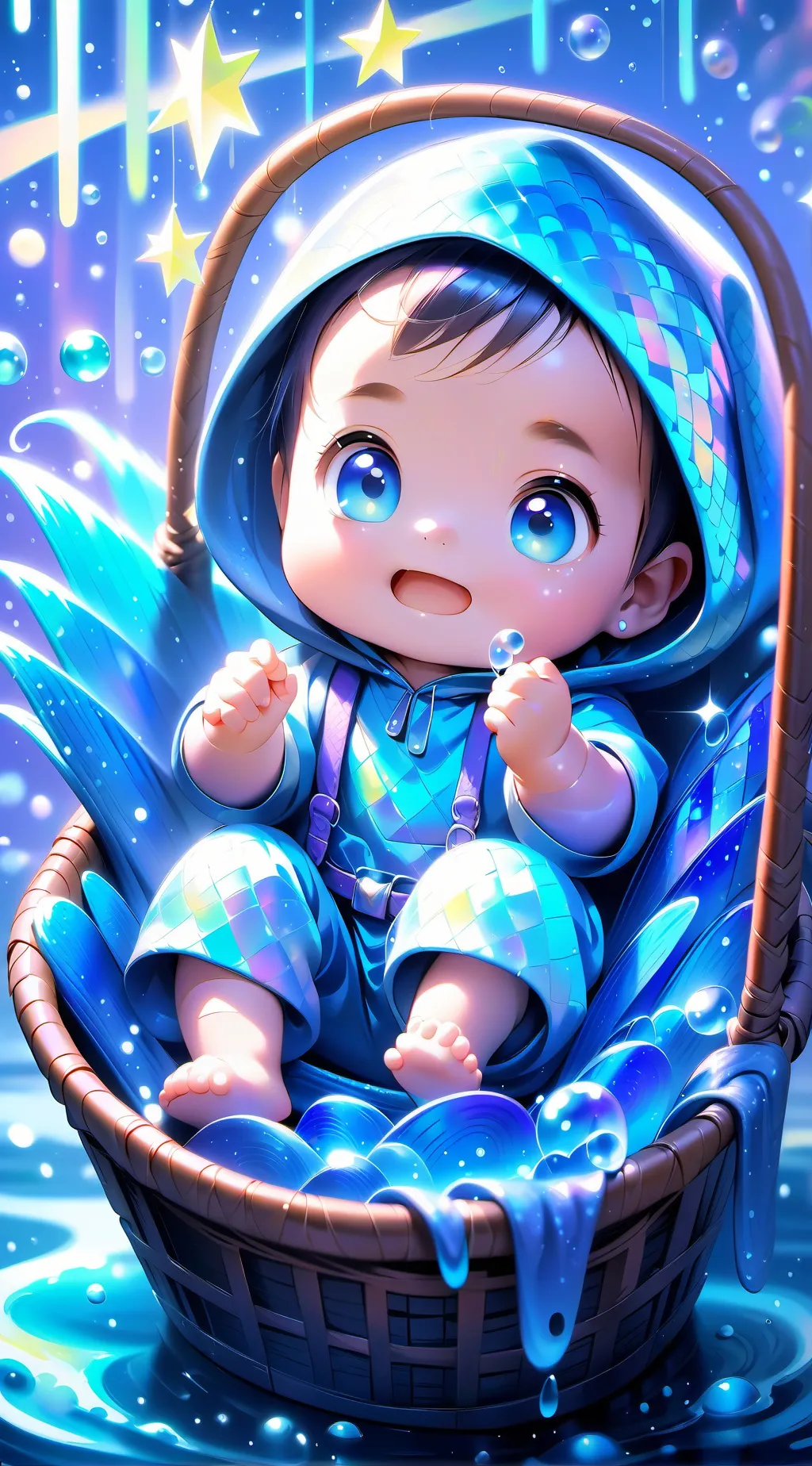 ai character: abandoned inbasket background