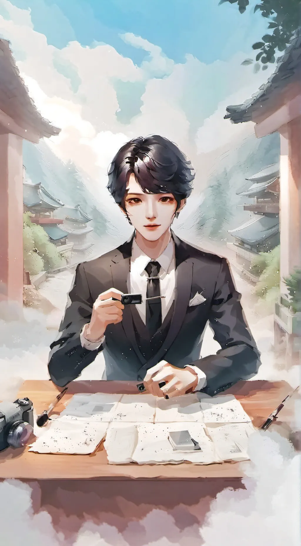 ai character: Squid game background