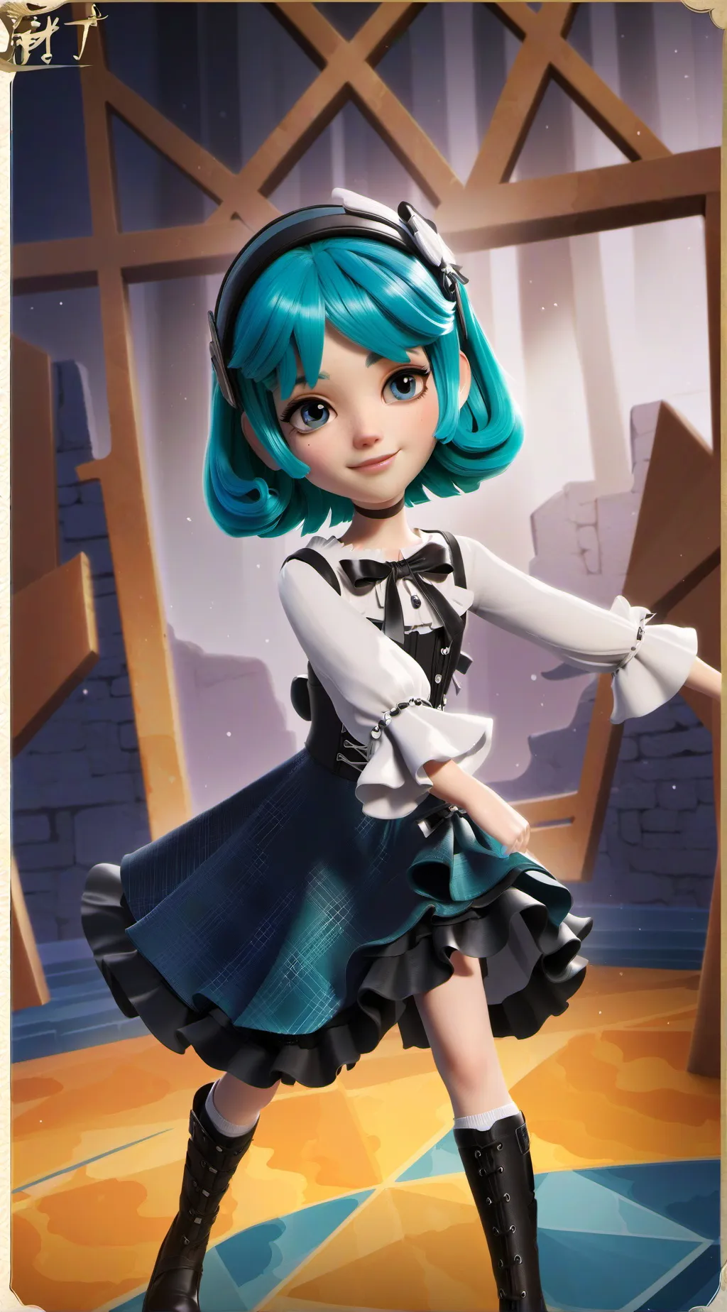 ai character: miku kid background
