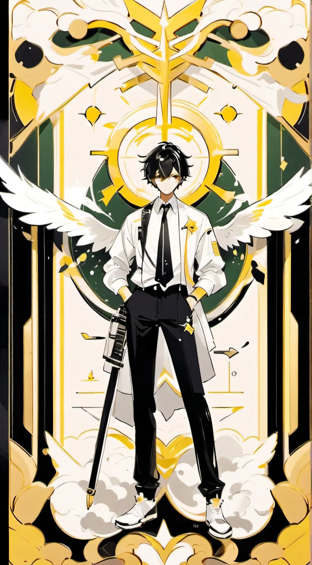 ai character: -/Leonardo\- background