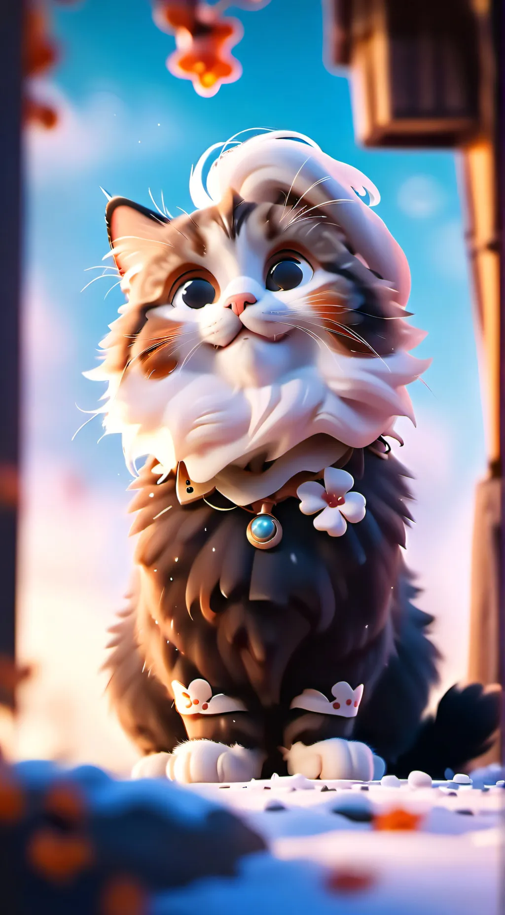 ai character: Cat background