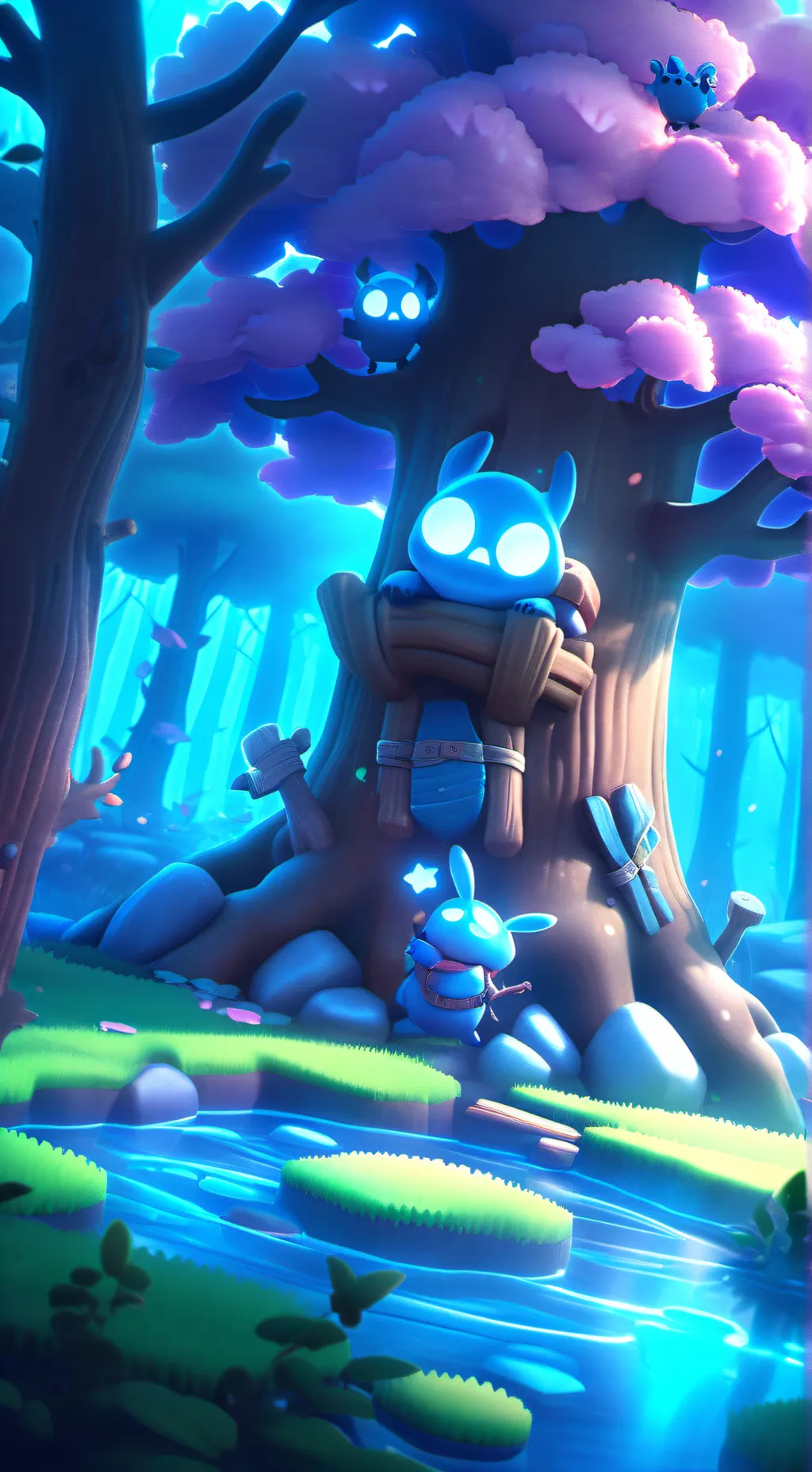 ai character: Mha/fnaf background