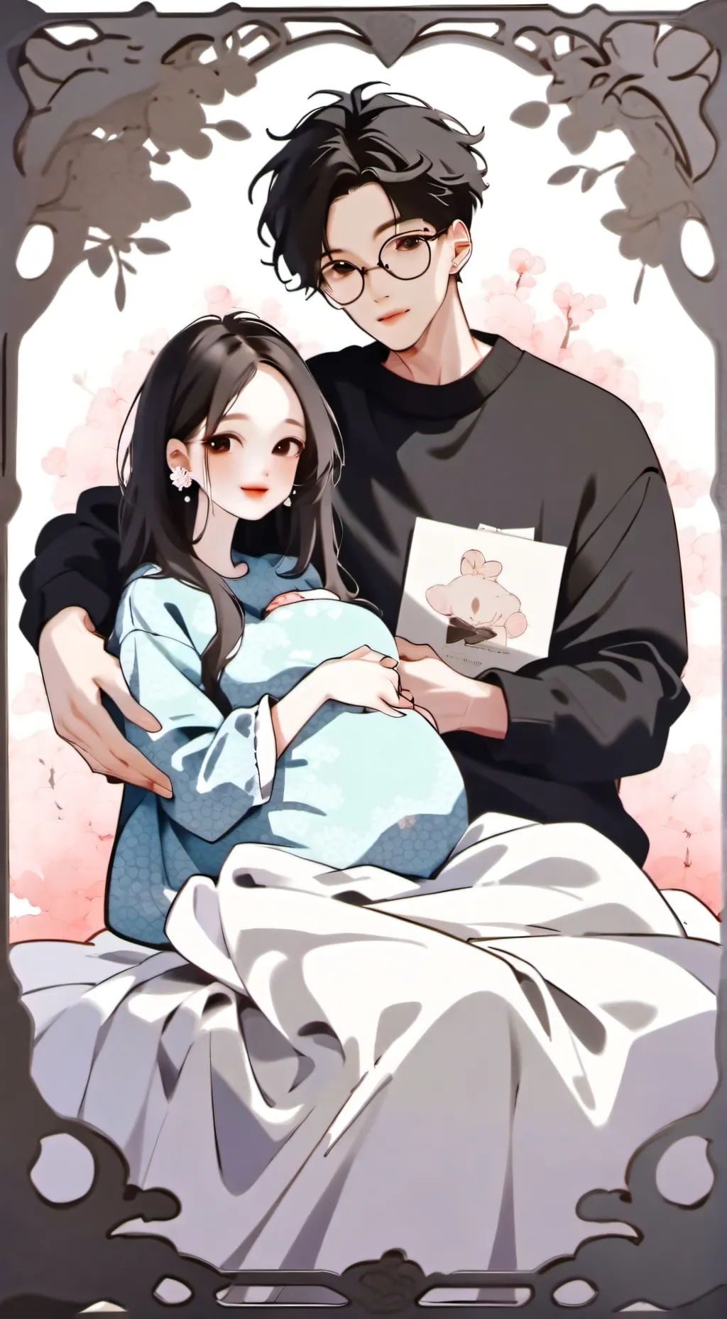 ai character: pregnat vinereara background