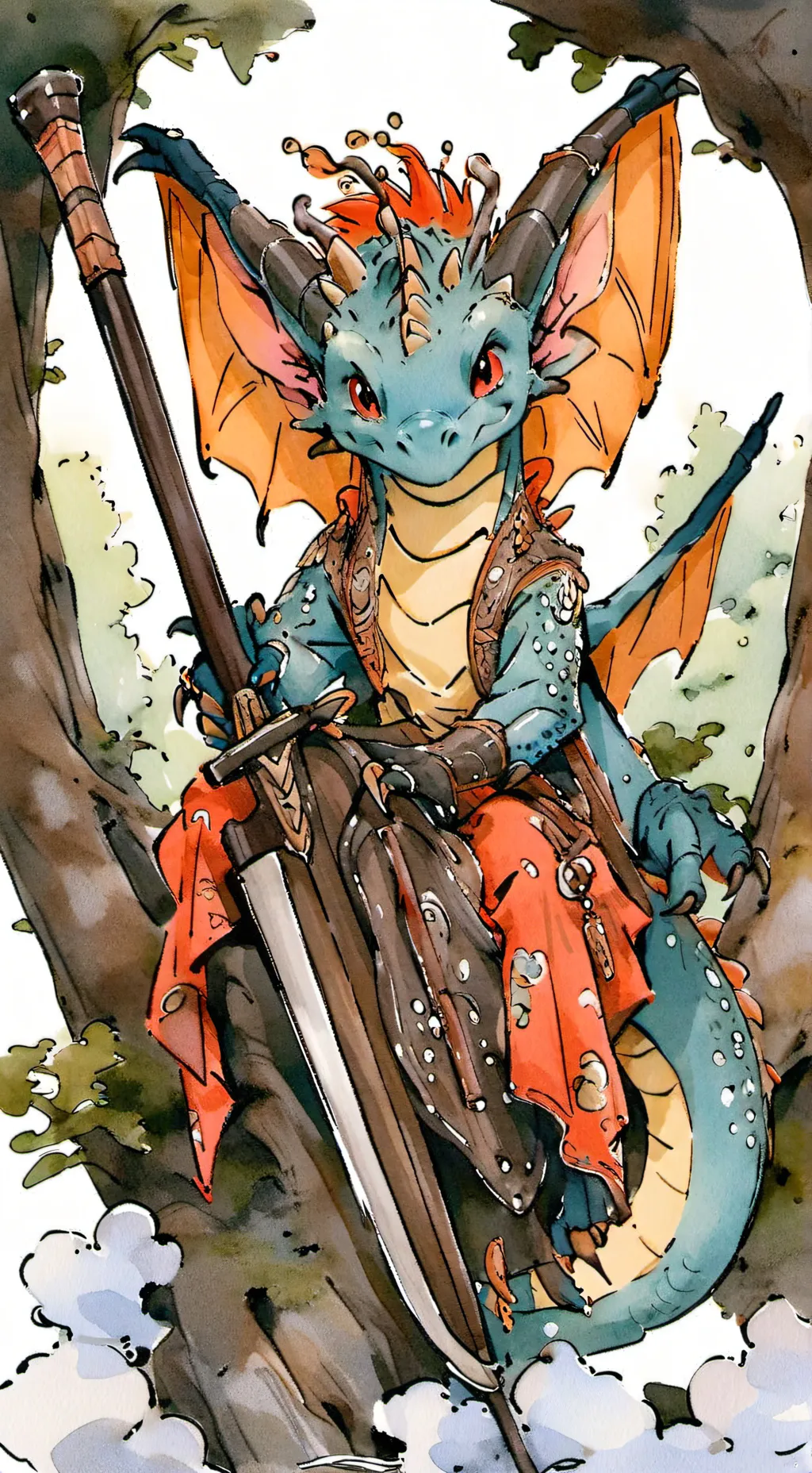 ai character: my dragons  background