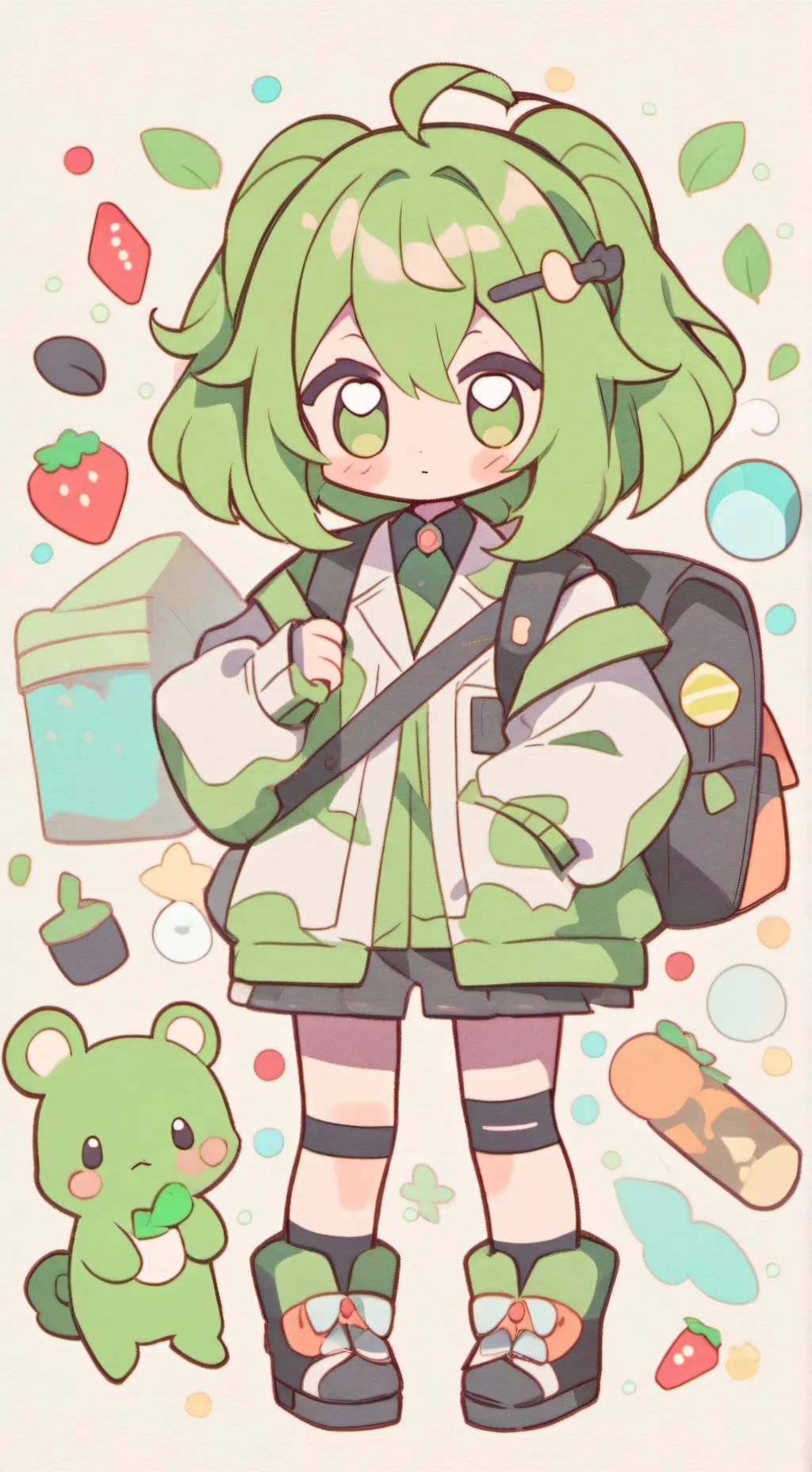 ai character: Shoto Todoroki background