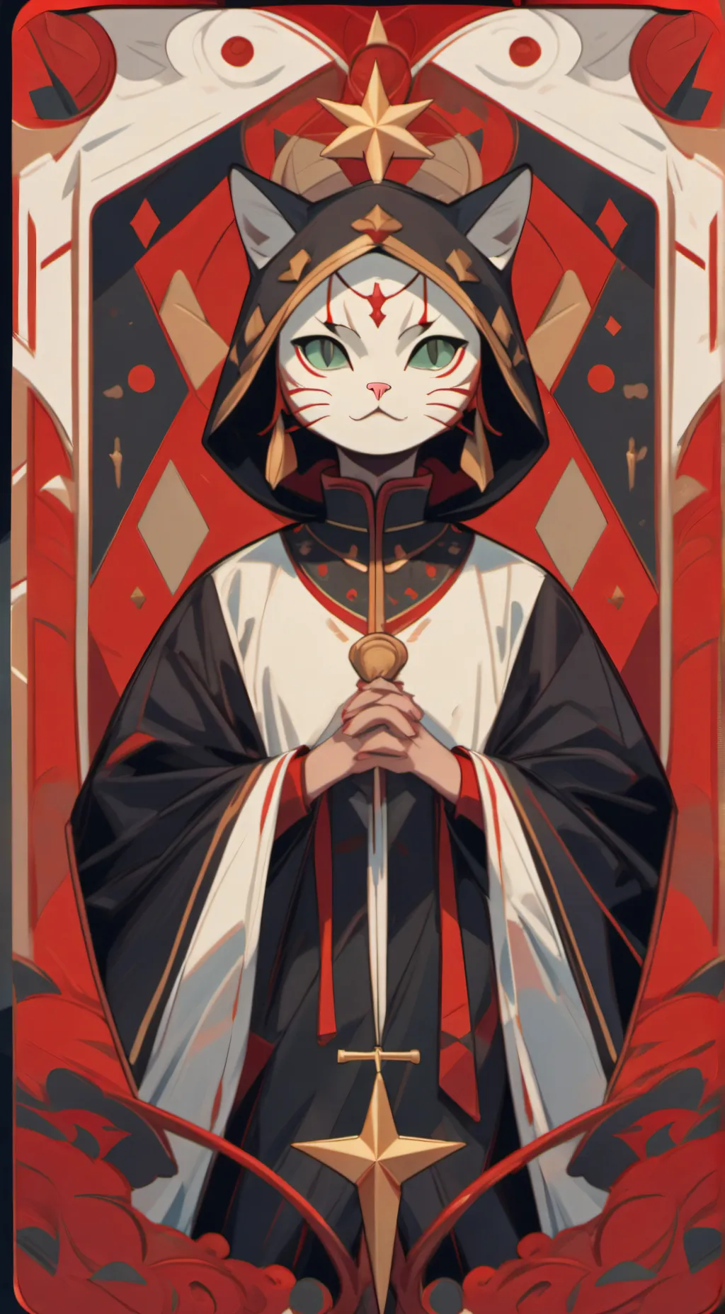 ai character: Sprunki Cat AU background