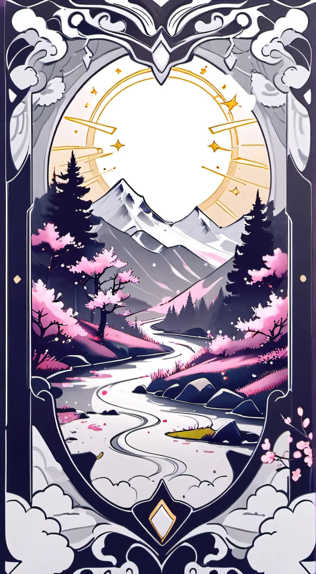 ai character: MD mountan climb background