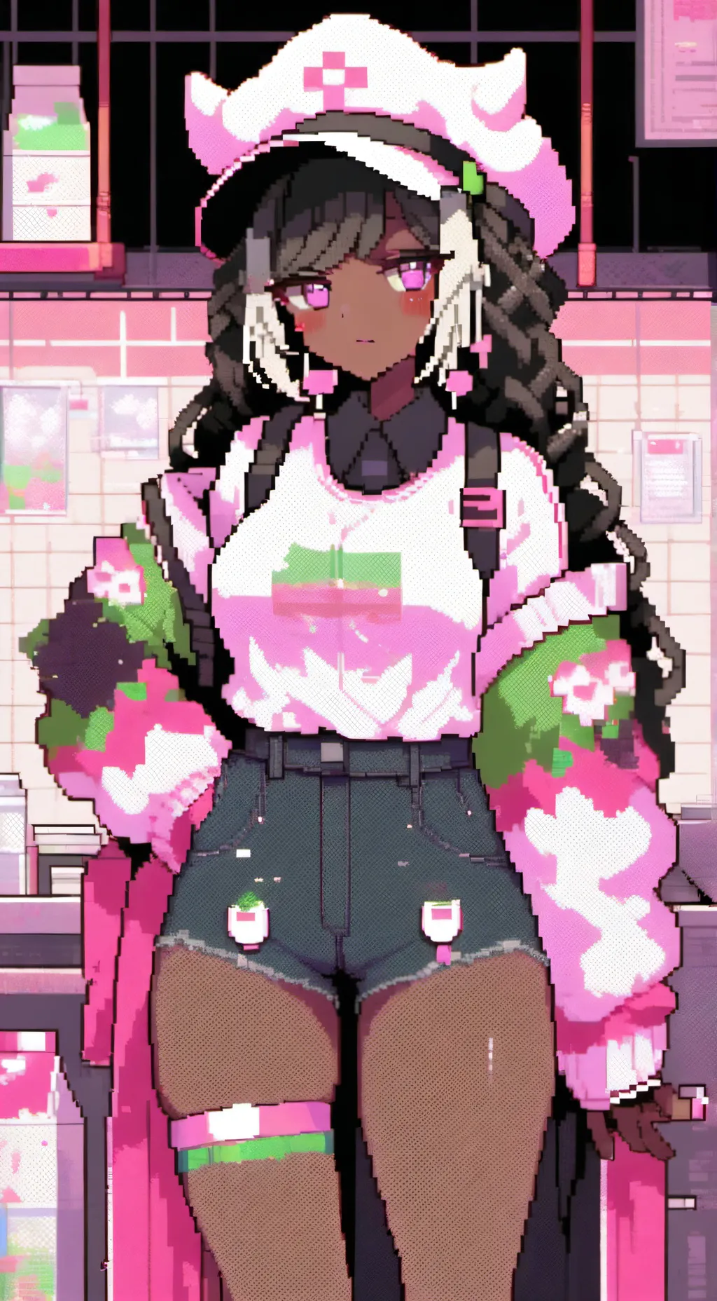 ai character: misty background