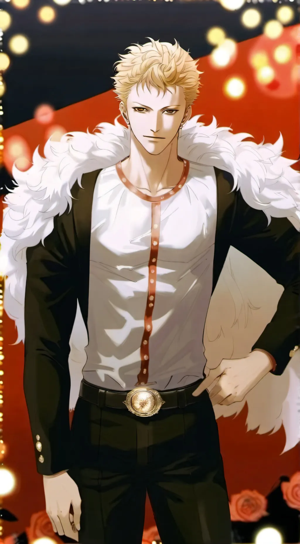 ai character: Doflamingo  background