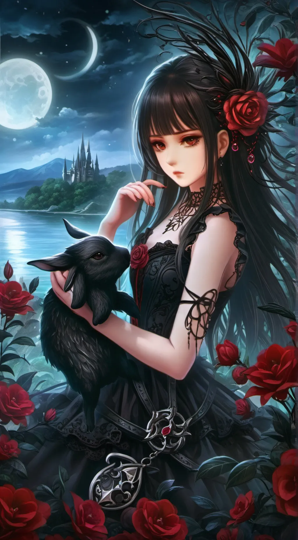 ai character: luna background