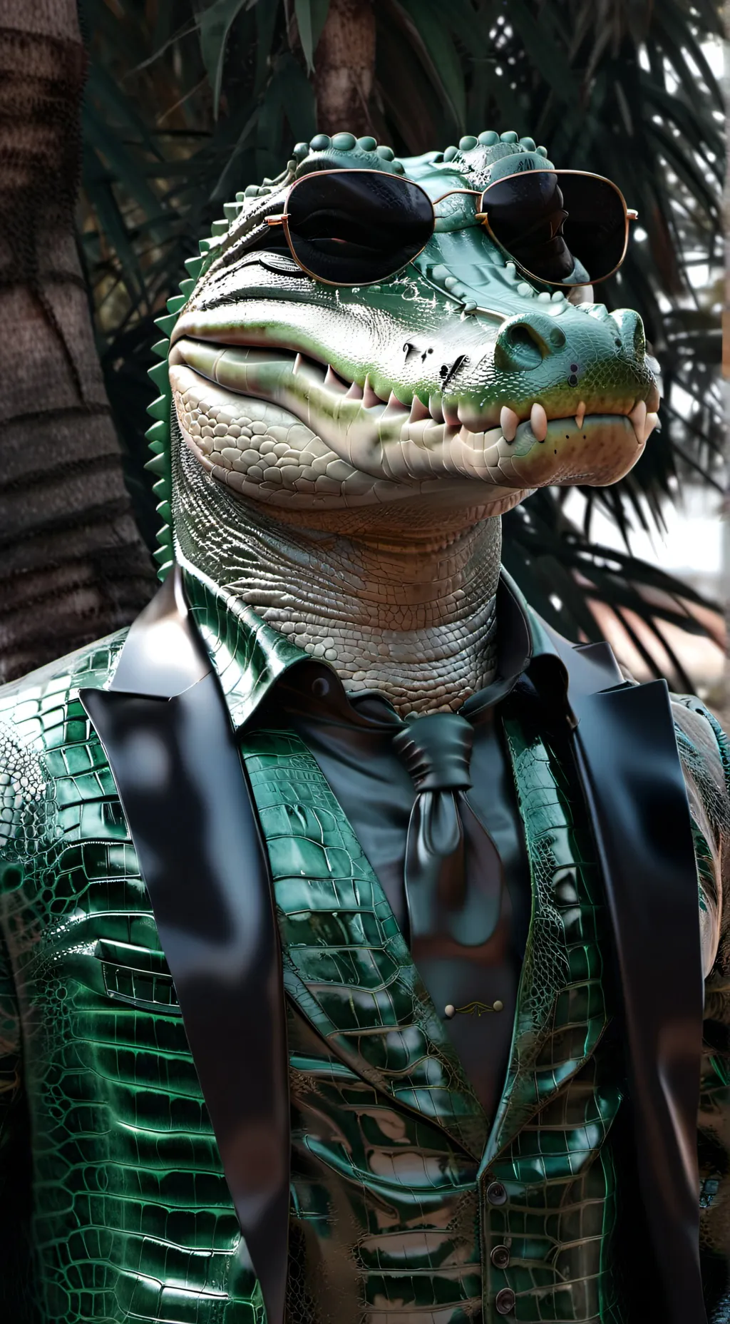 ai character: soliman the gator background