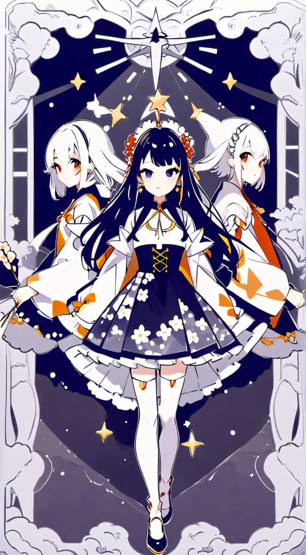 ai character: kaiju sisters background