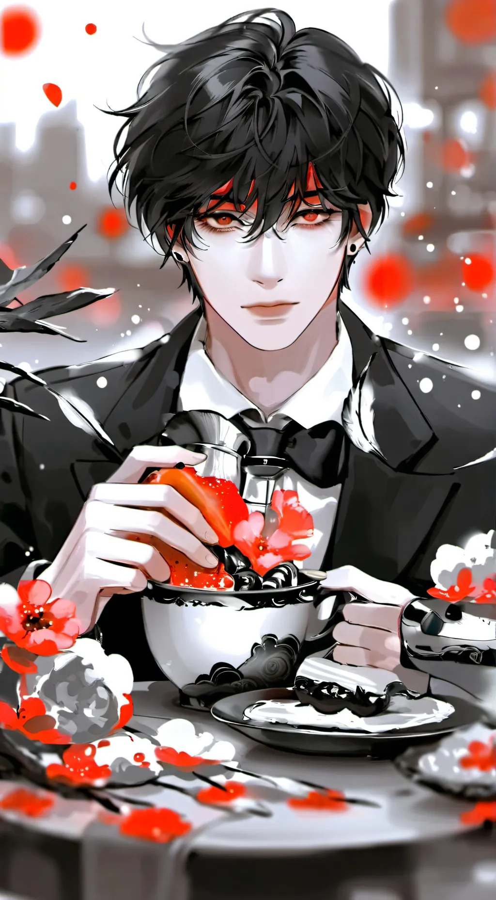 ai character: tyler👄 background