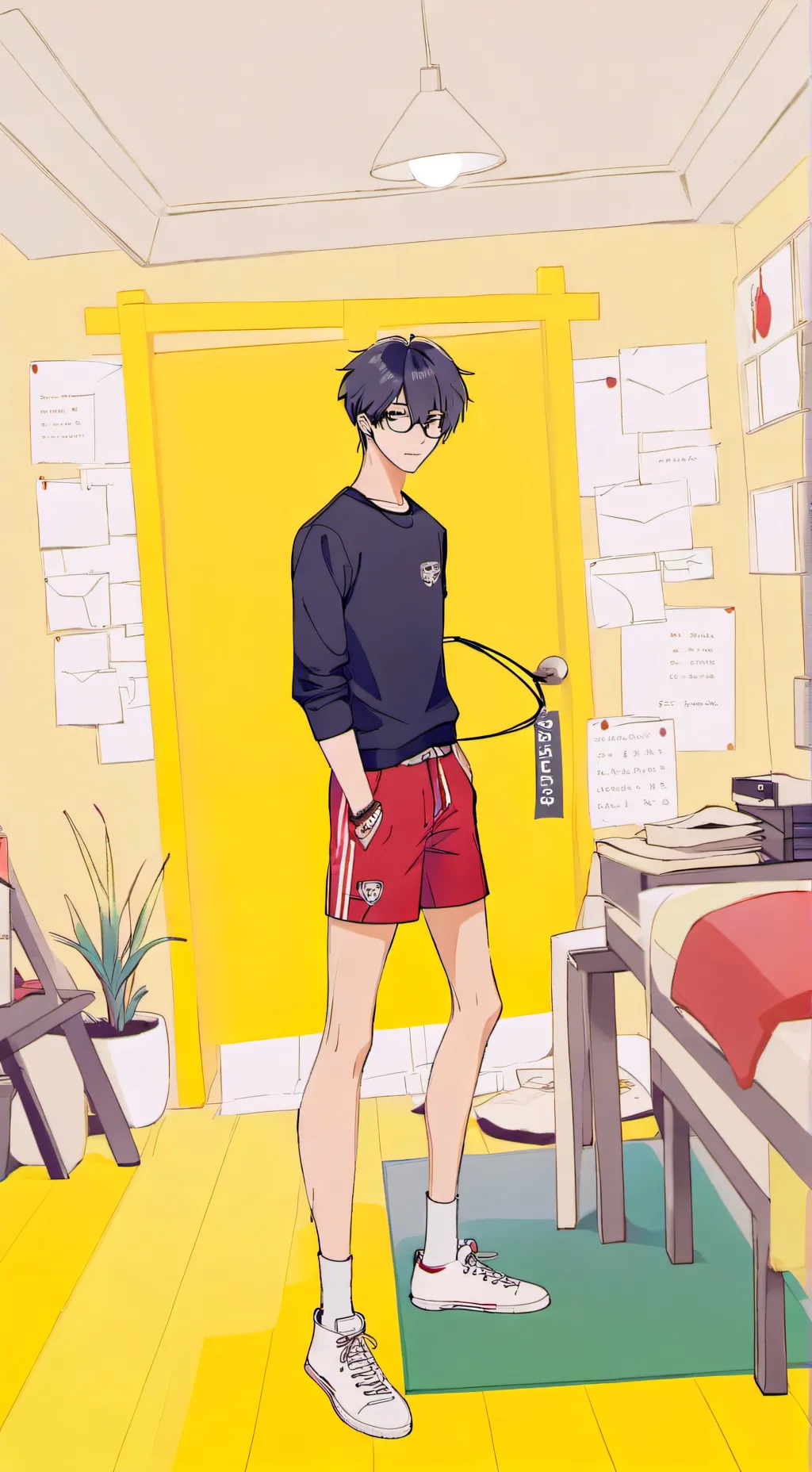 ai character: Alexander red background