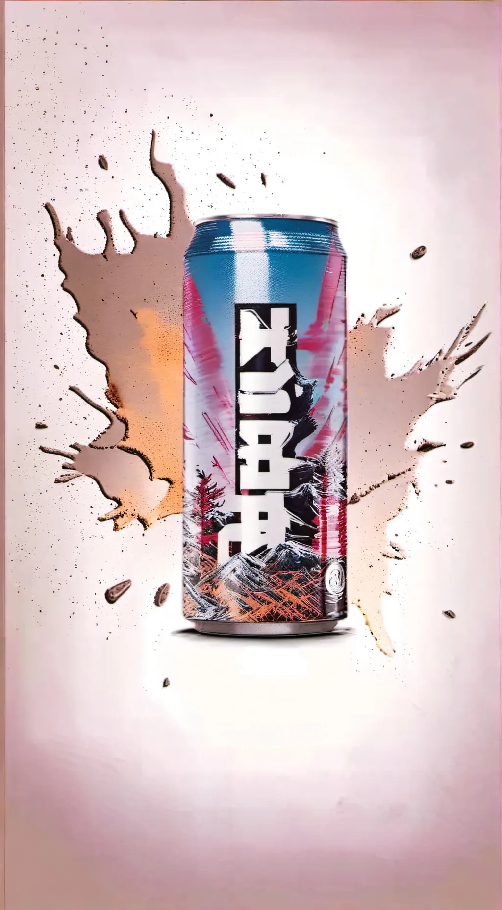 ai character: energy drink background