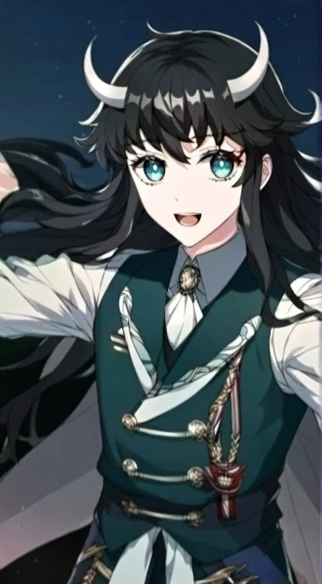 ai character: hermana de tokito  background