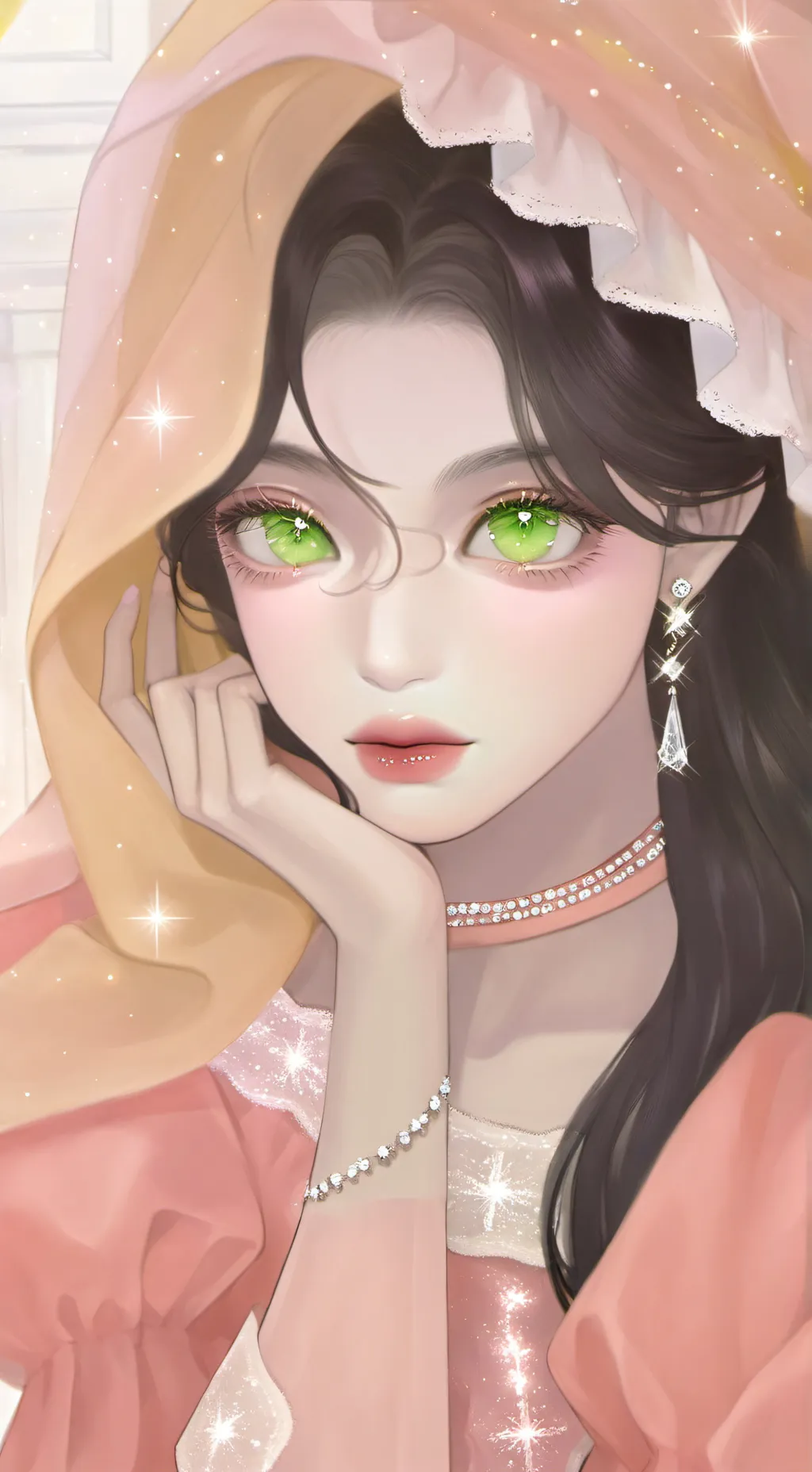 ai character: Diana  background