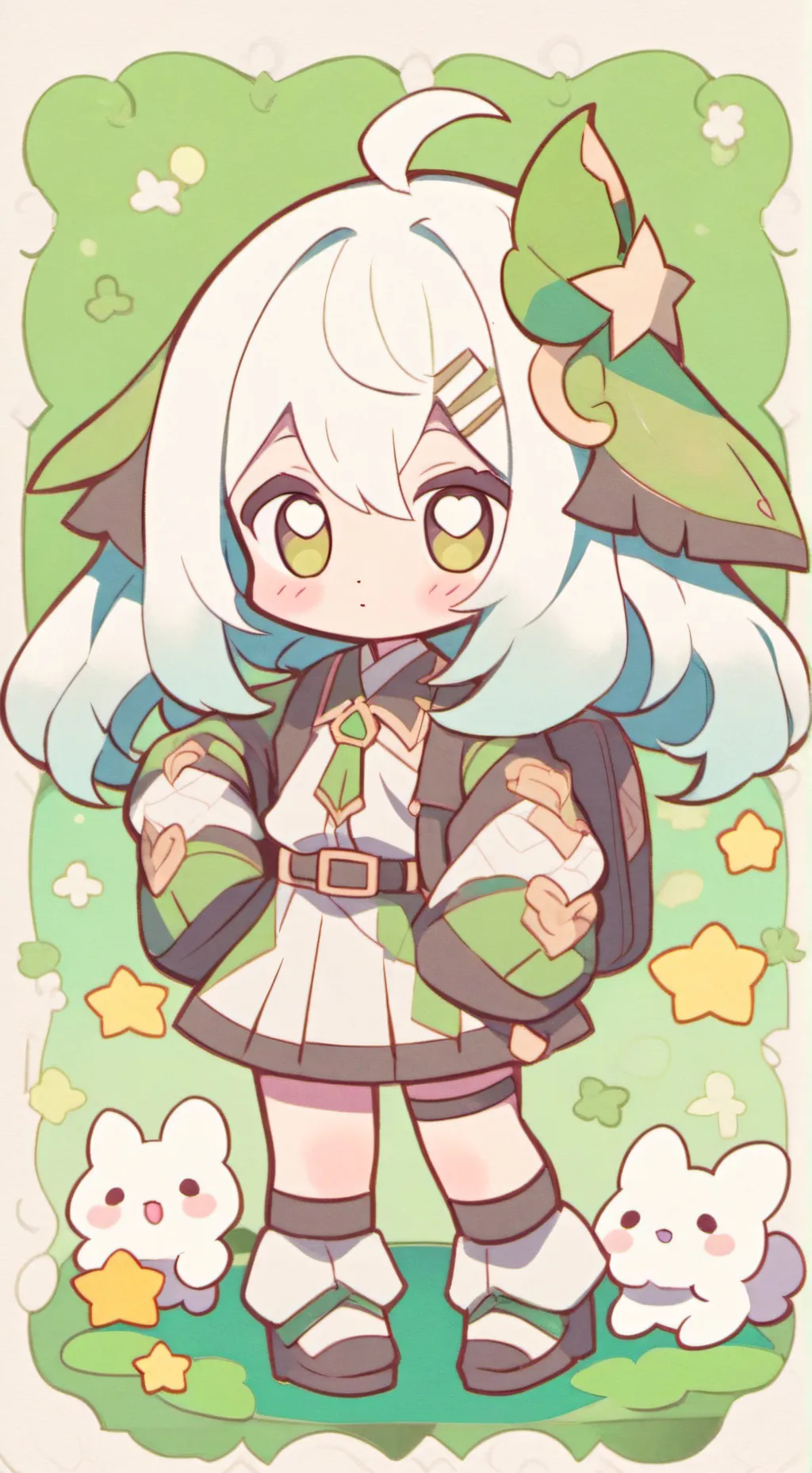 ai character: mha ice rink  background