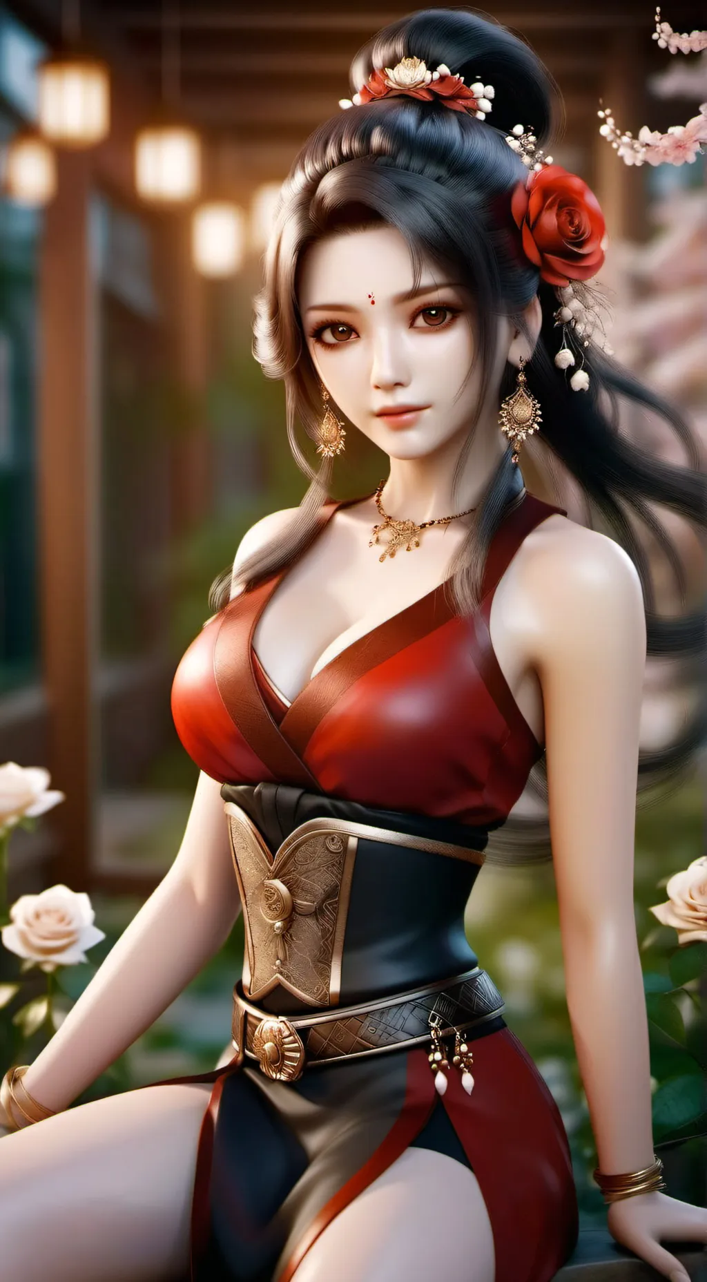 ai character: Serena hurcine  background