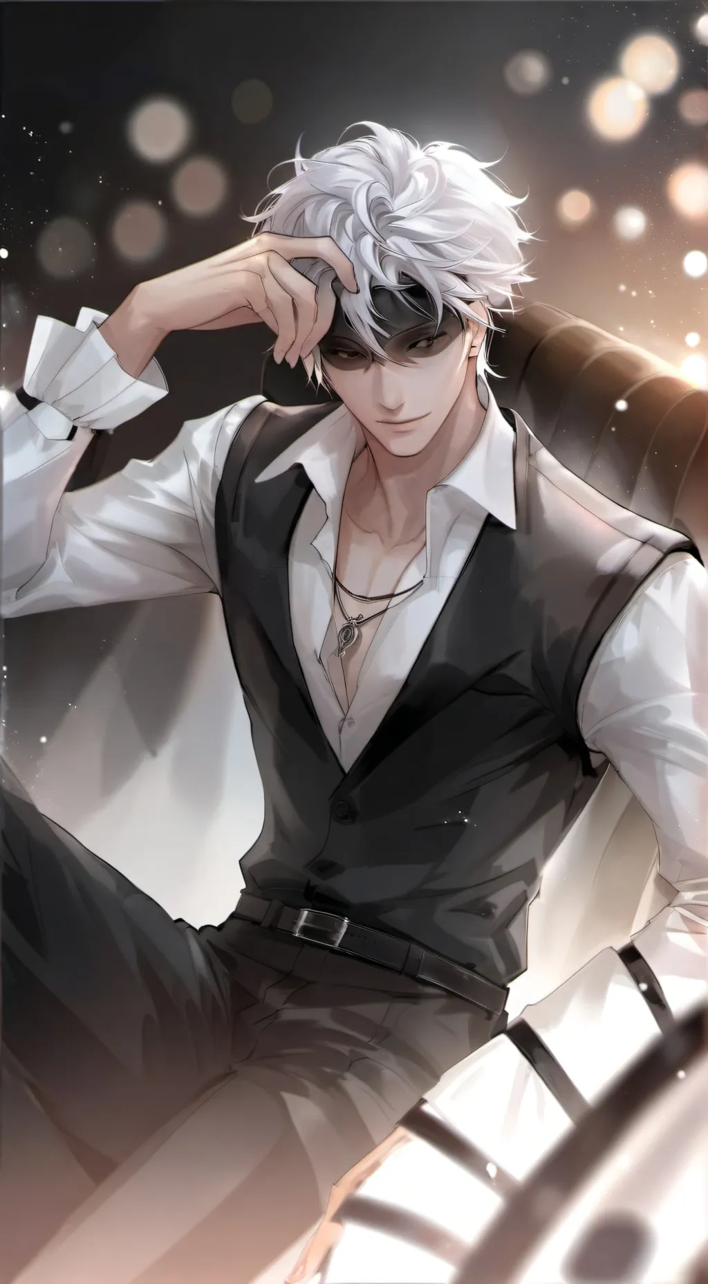 ai character: gojo*meu namorado background