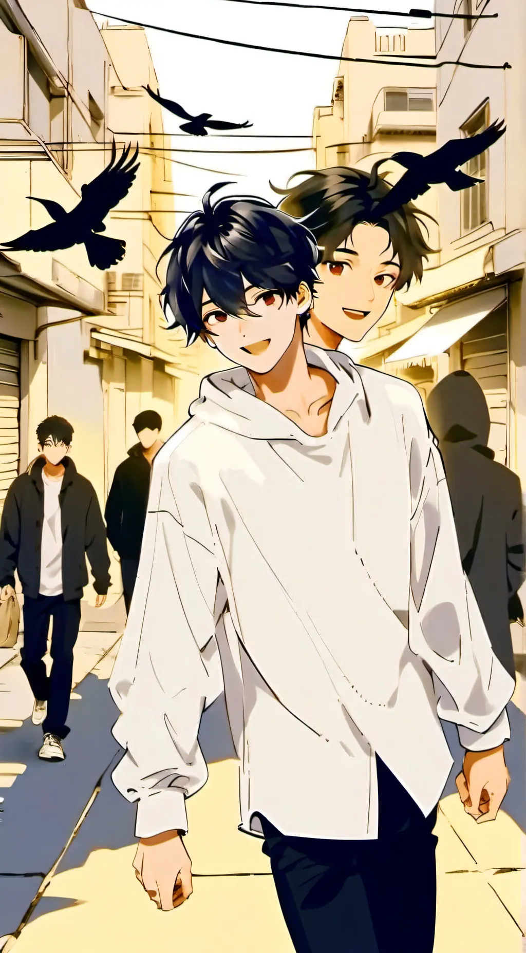 ai character: Luca  background