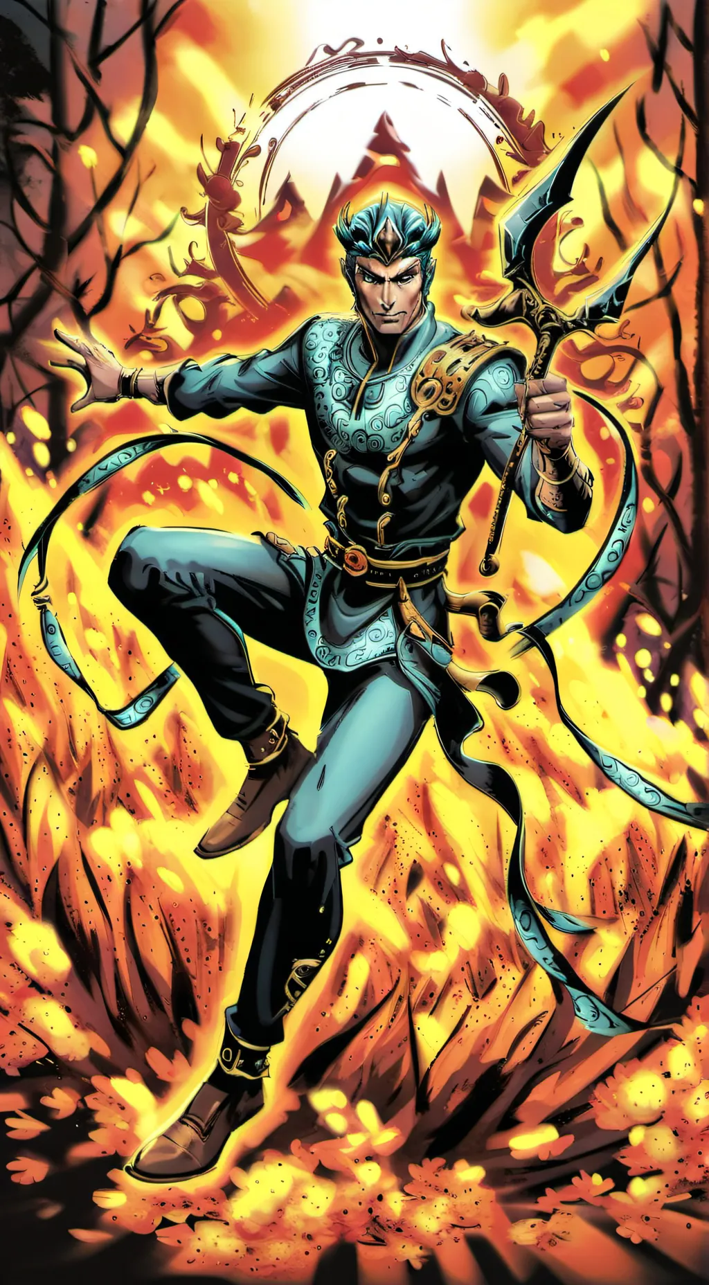 ai character: GOD OF KINGS background