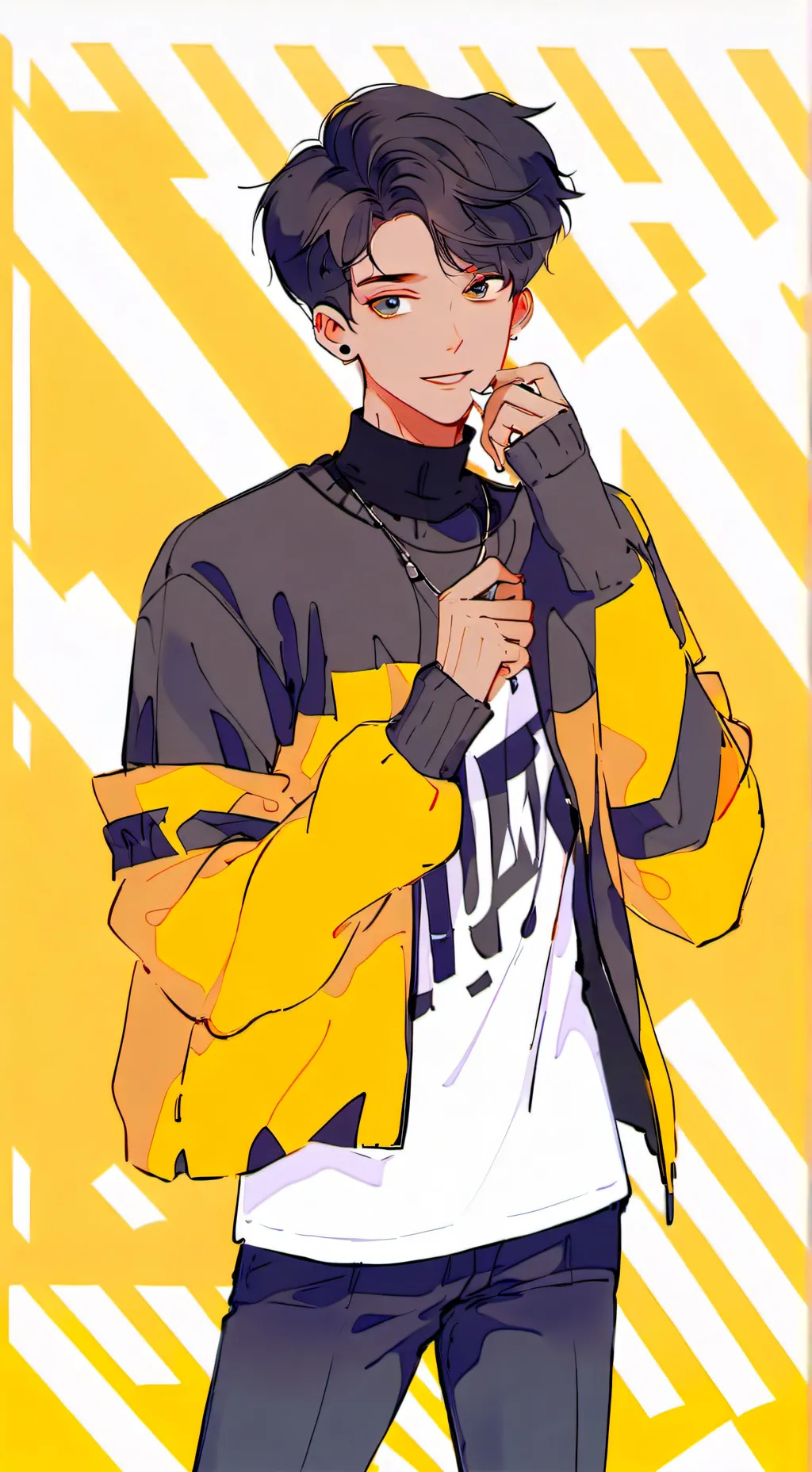 ai character: Dark Dj background