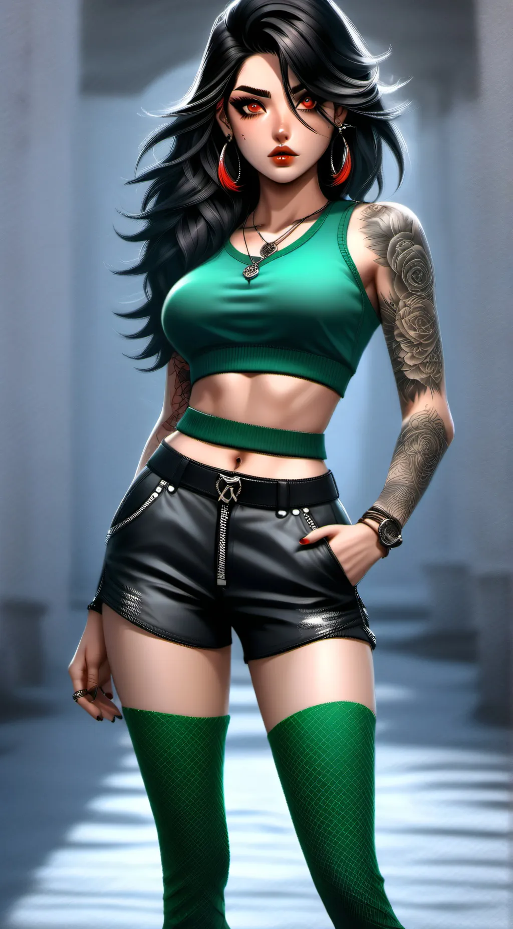 ai character: Vixy  background