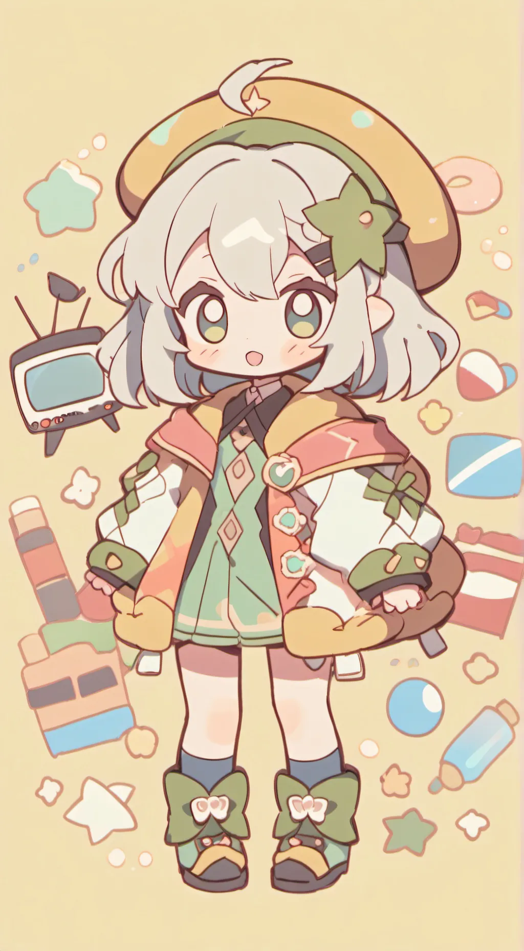 ai character: Shellyvision background