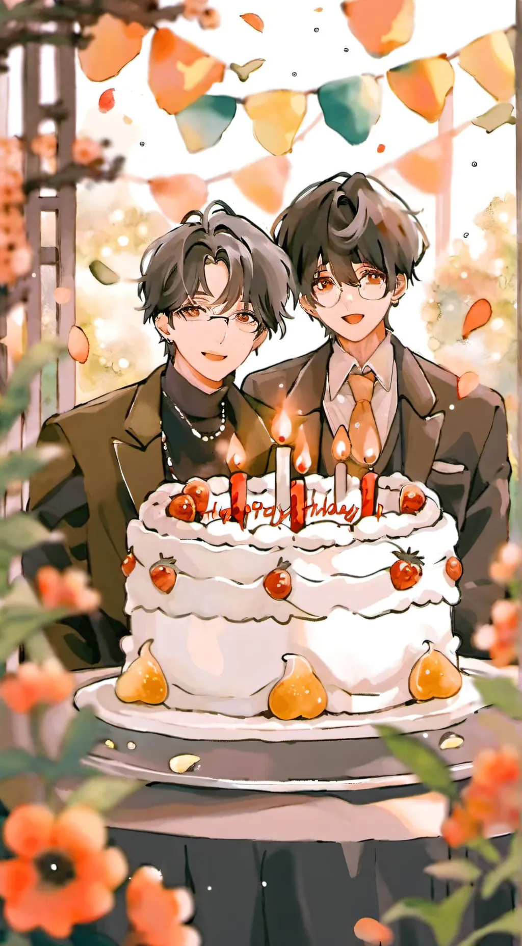 ai character: st birthday! background