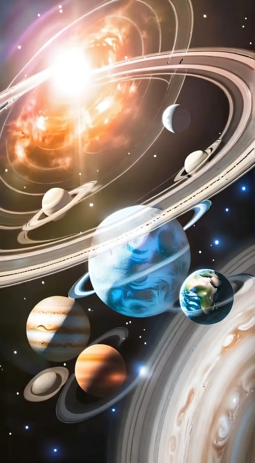 ai character: The Solar System background