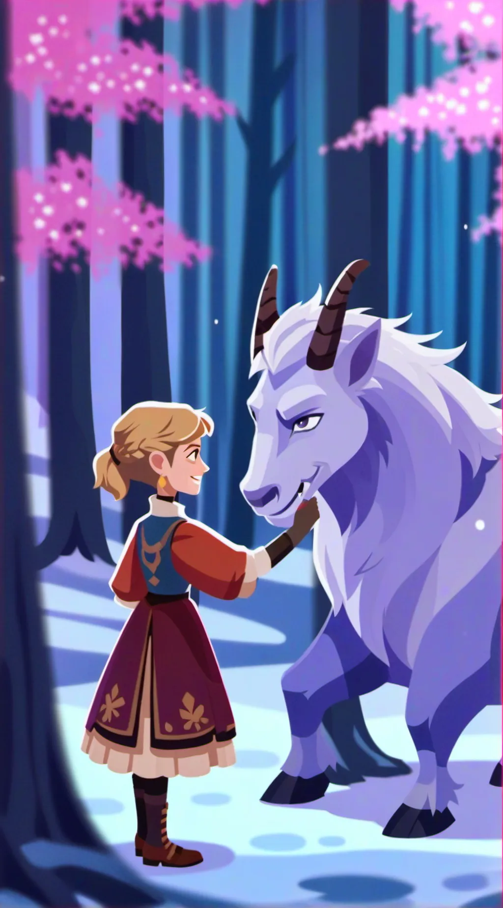 ai character: miss circle  background