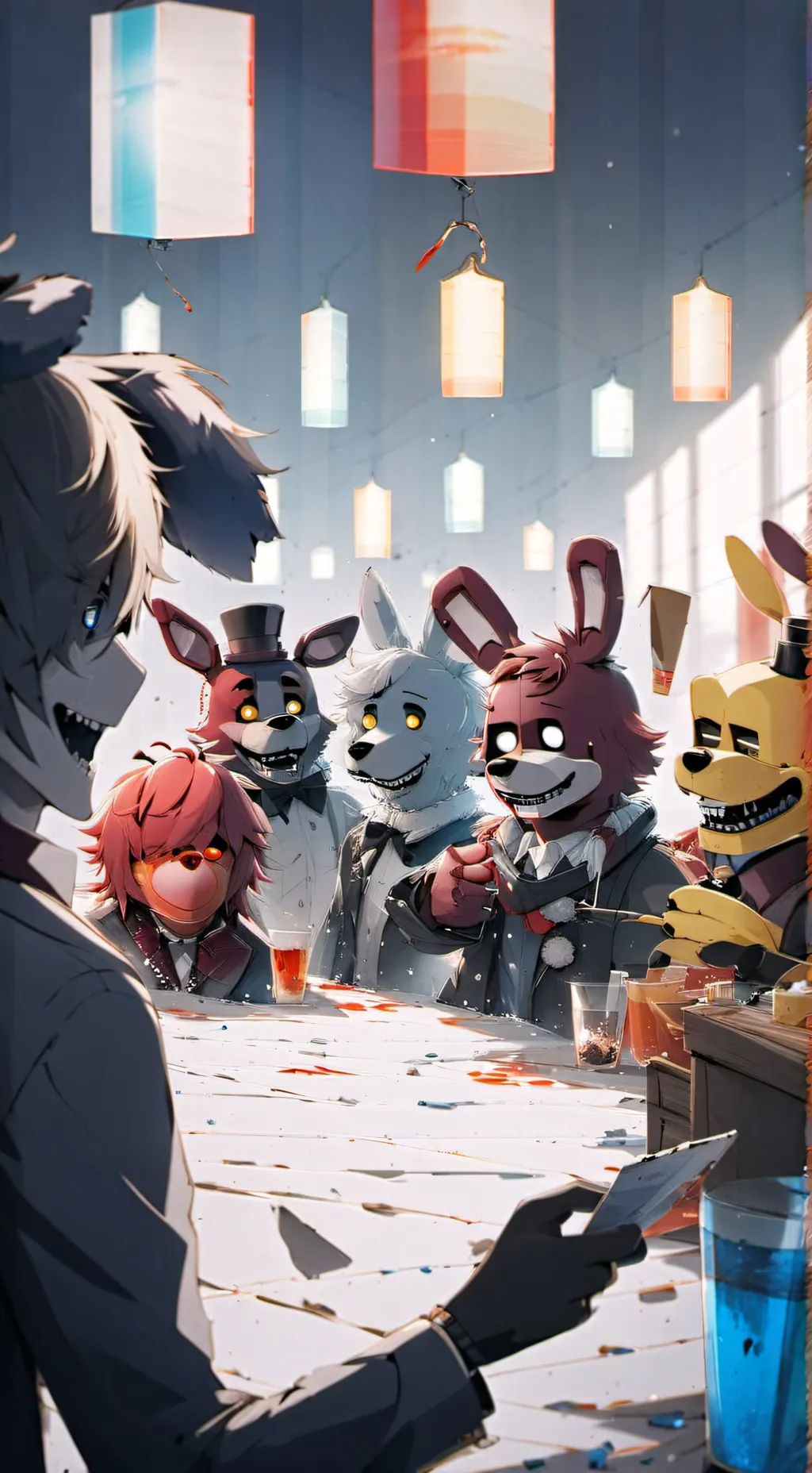 ai character: FNAF 1 background