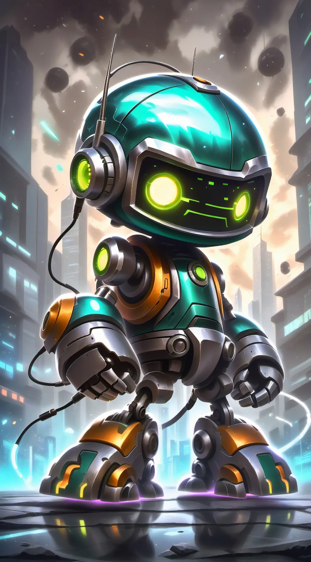 ai character: Vee background