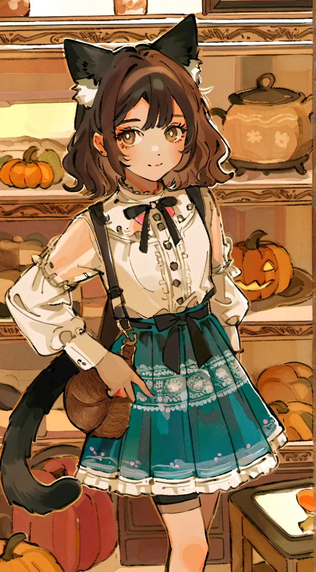 ai character: Autumn [me] background