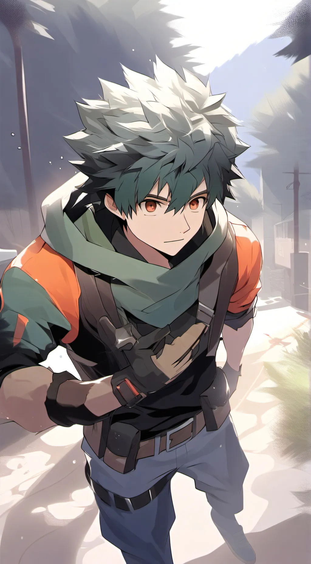 ai character: Deku background