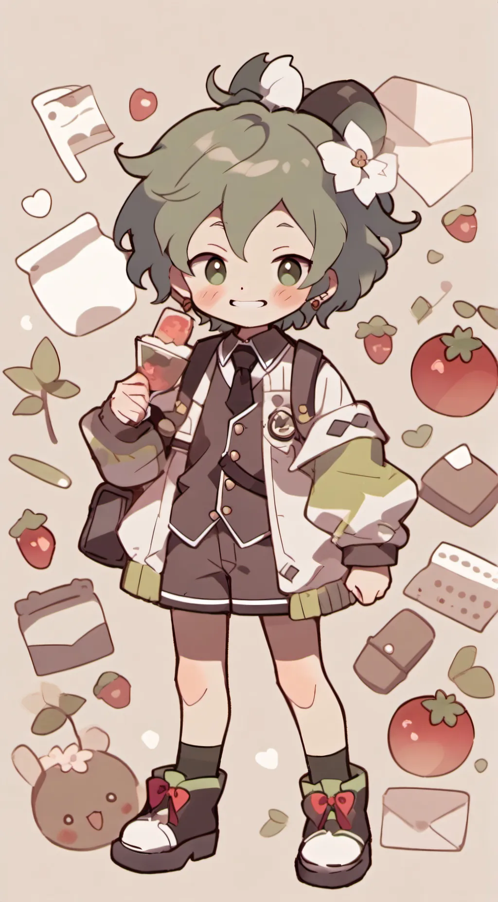 ai character: Izuku villain  background