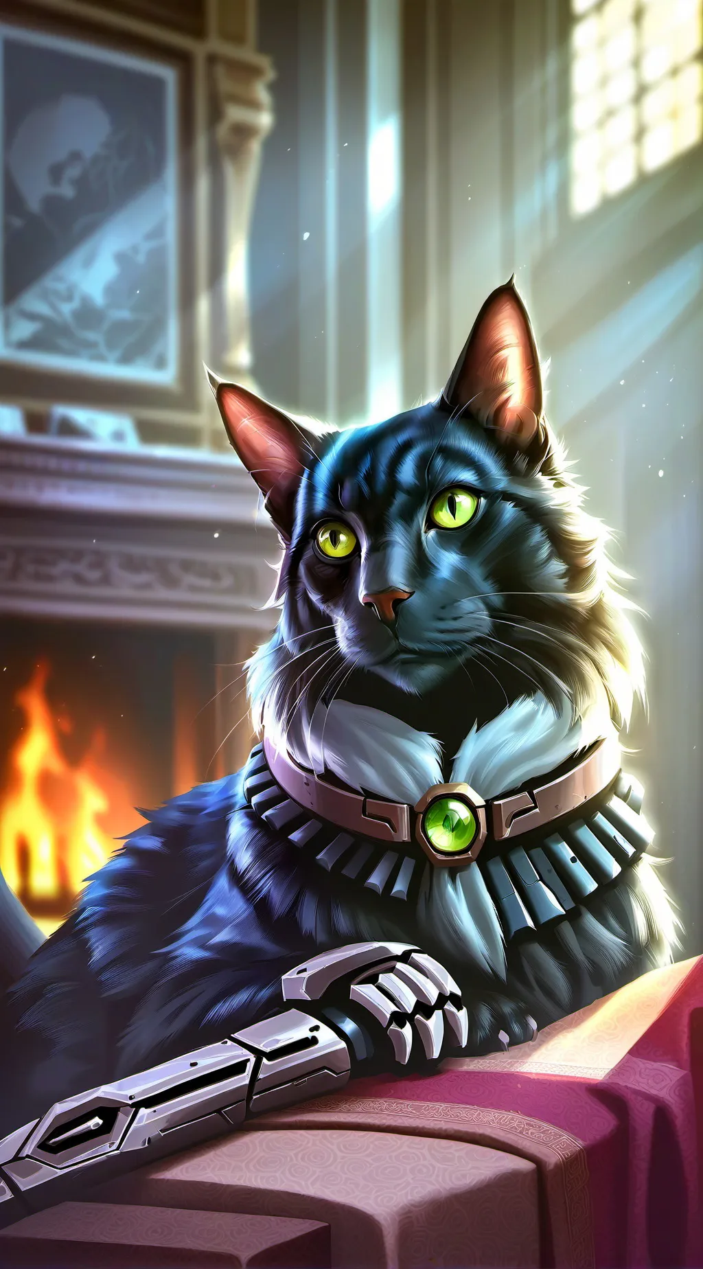 ai character: Mittens background