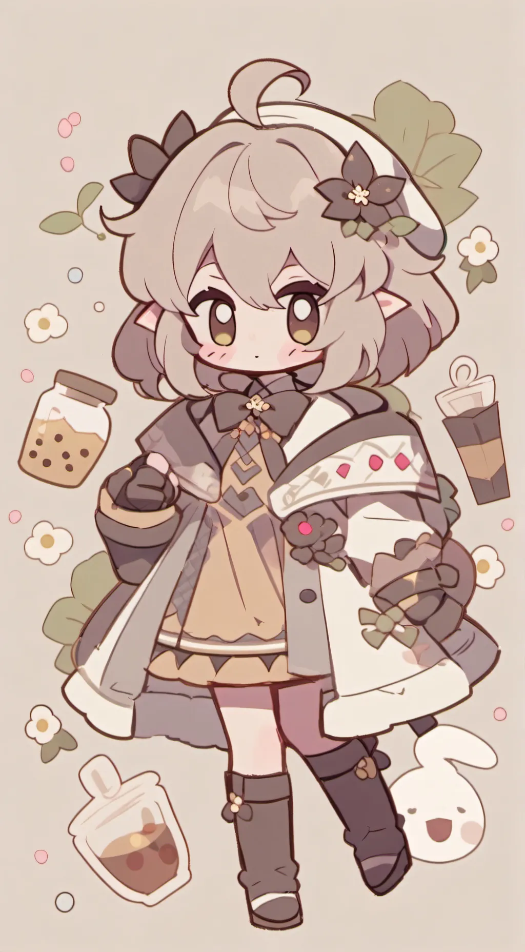 ai character: спраут  background