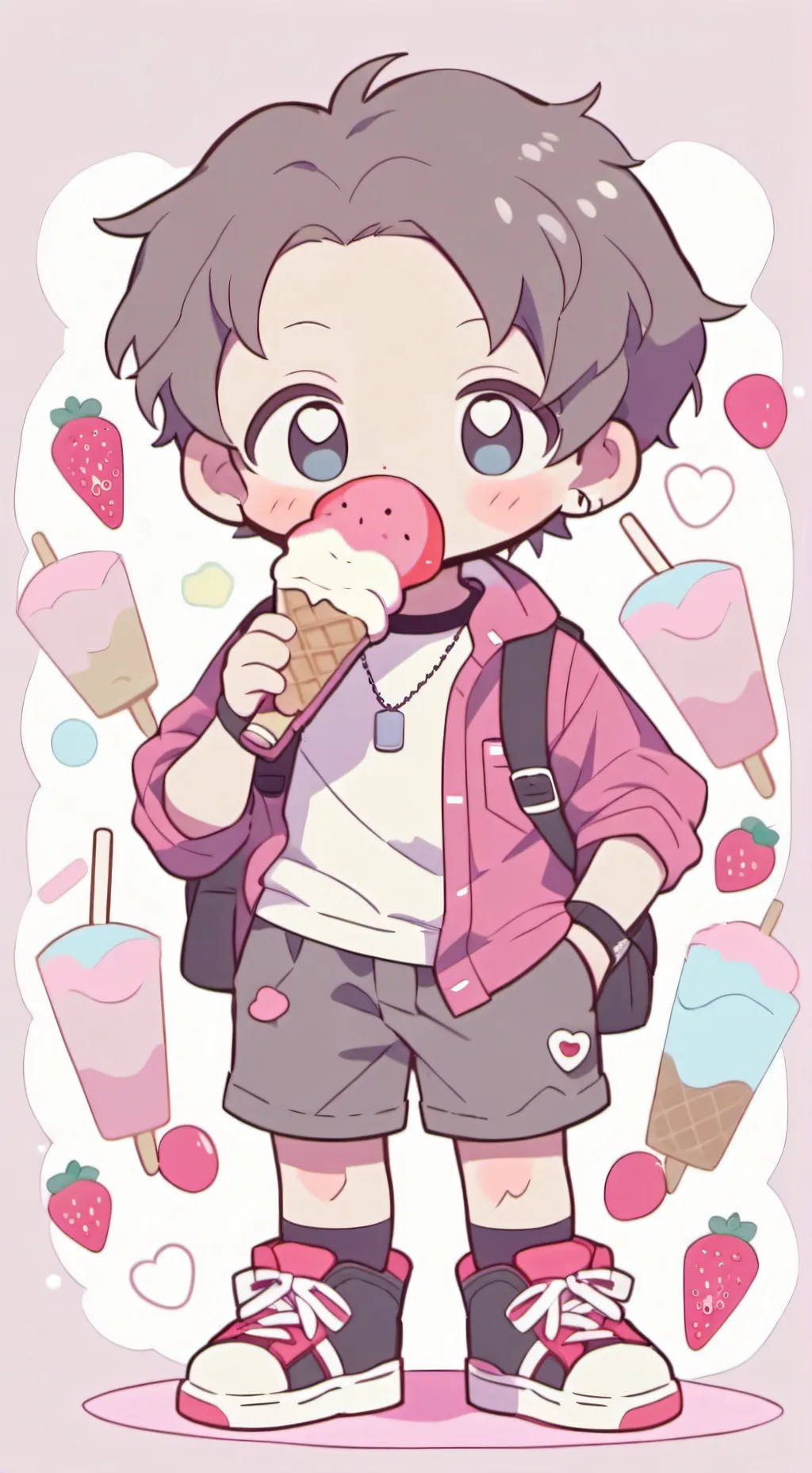 ai character: Mosquu and Friends background