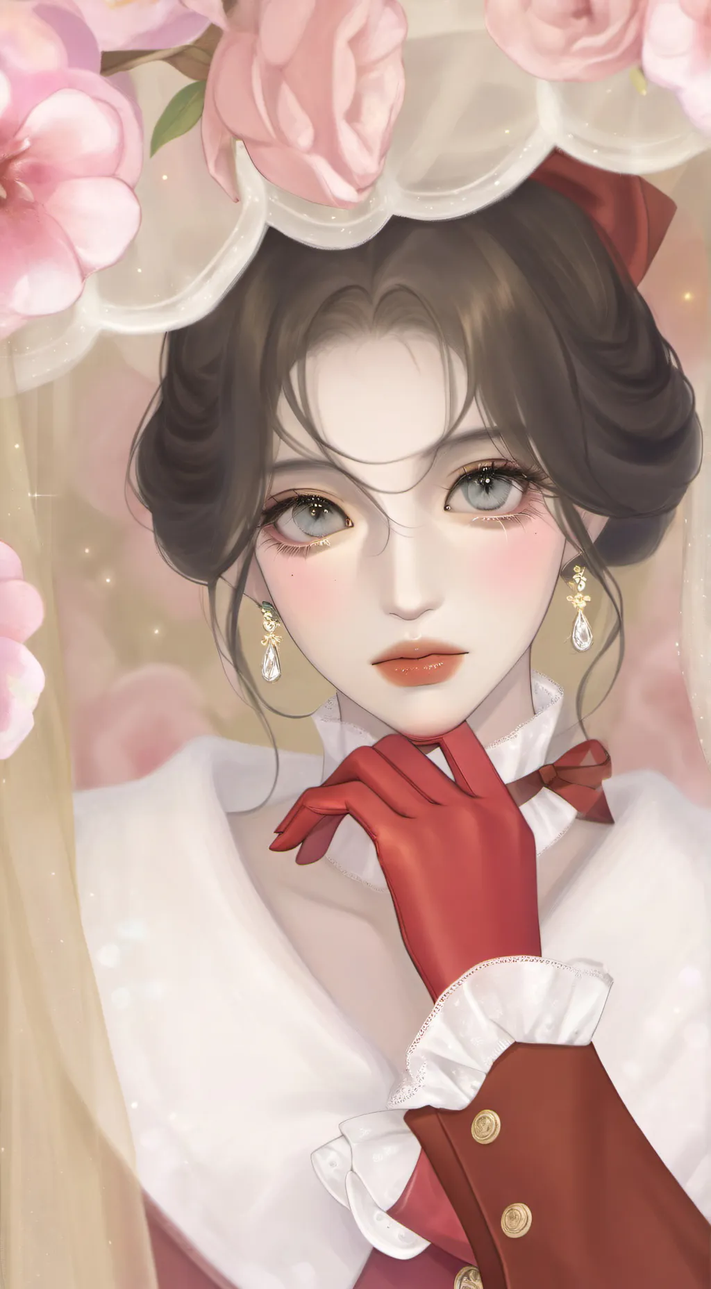 ai character: THE RED GLOVES 1 background