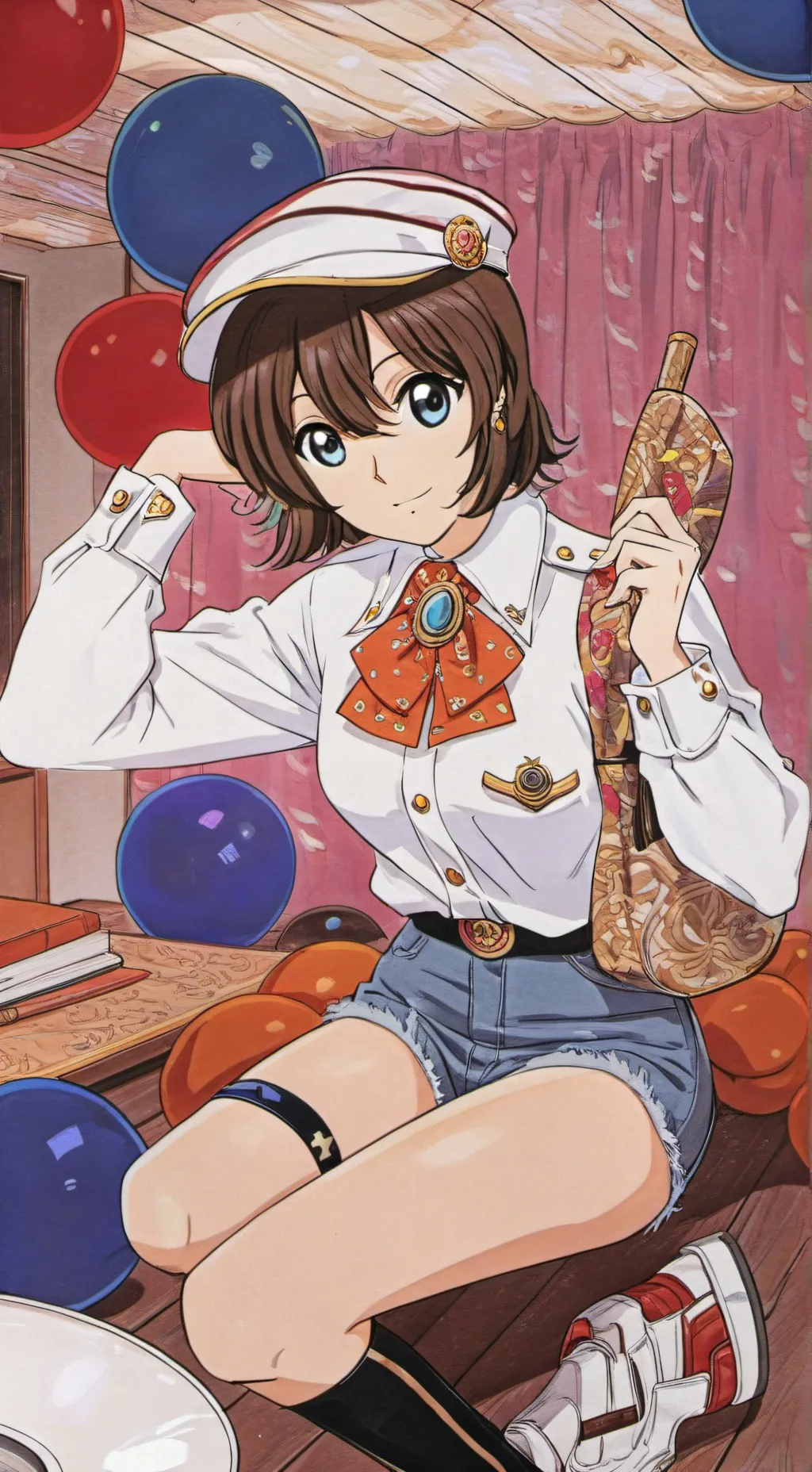 ai character: Laura Croft  background