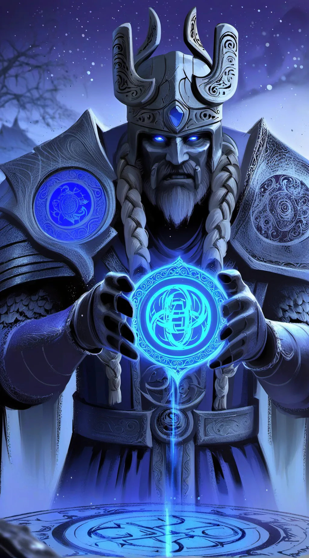 ai character: guerrero insano  background