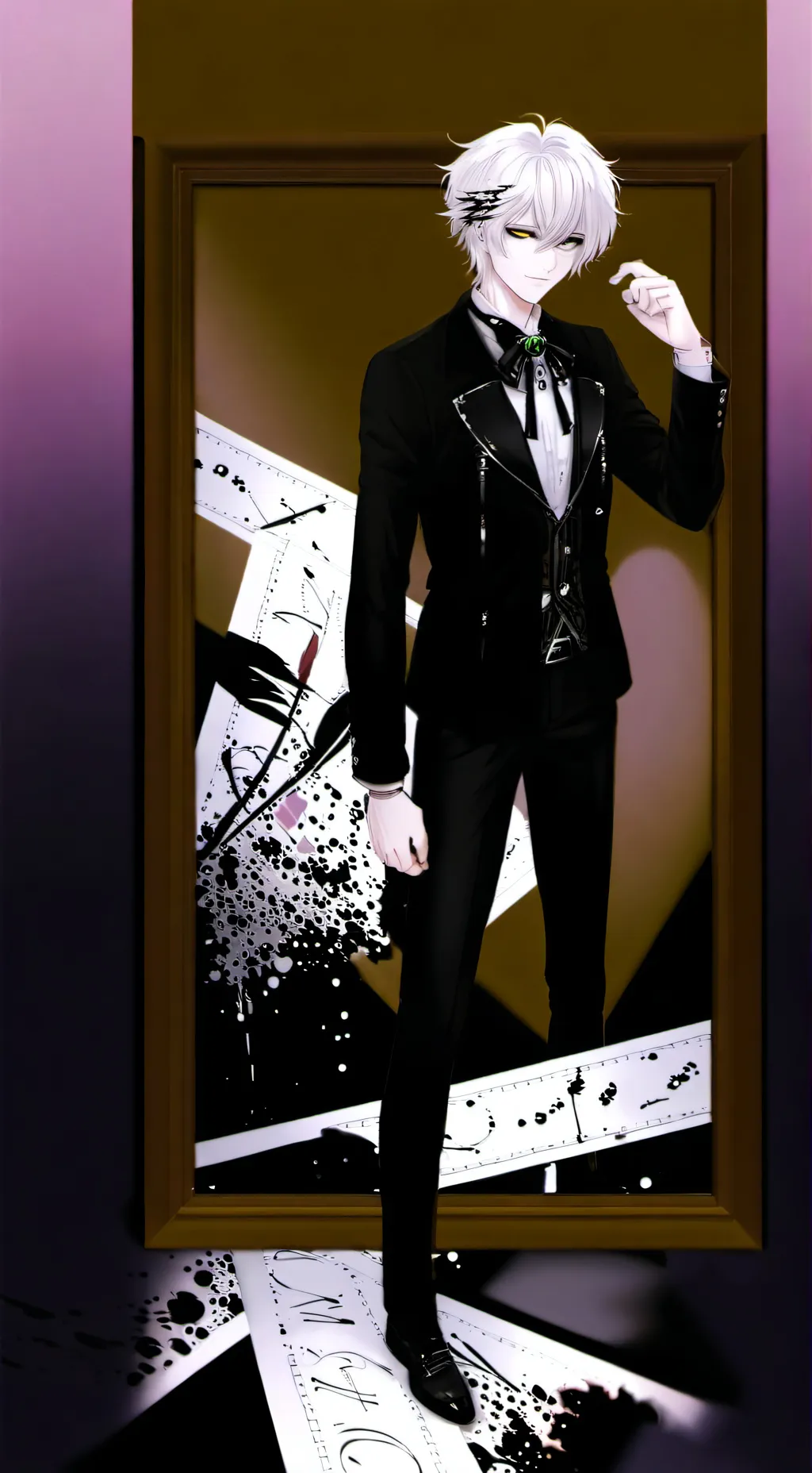 ai character: Twisted Glisten background