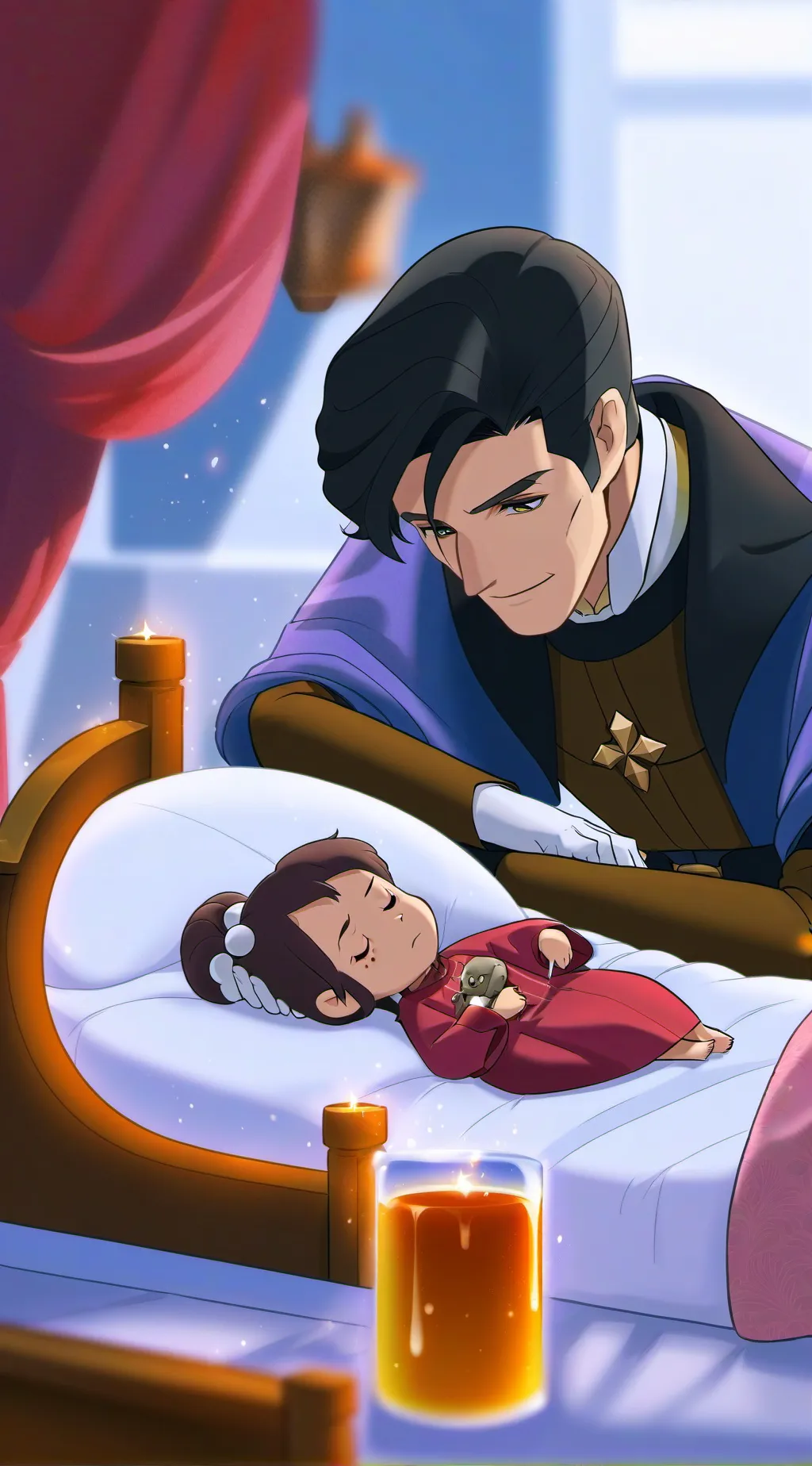 ai character: frollo jeune background