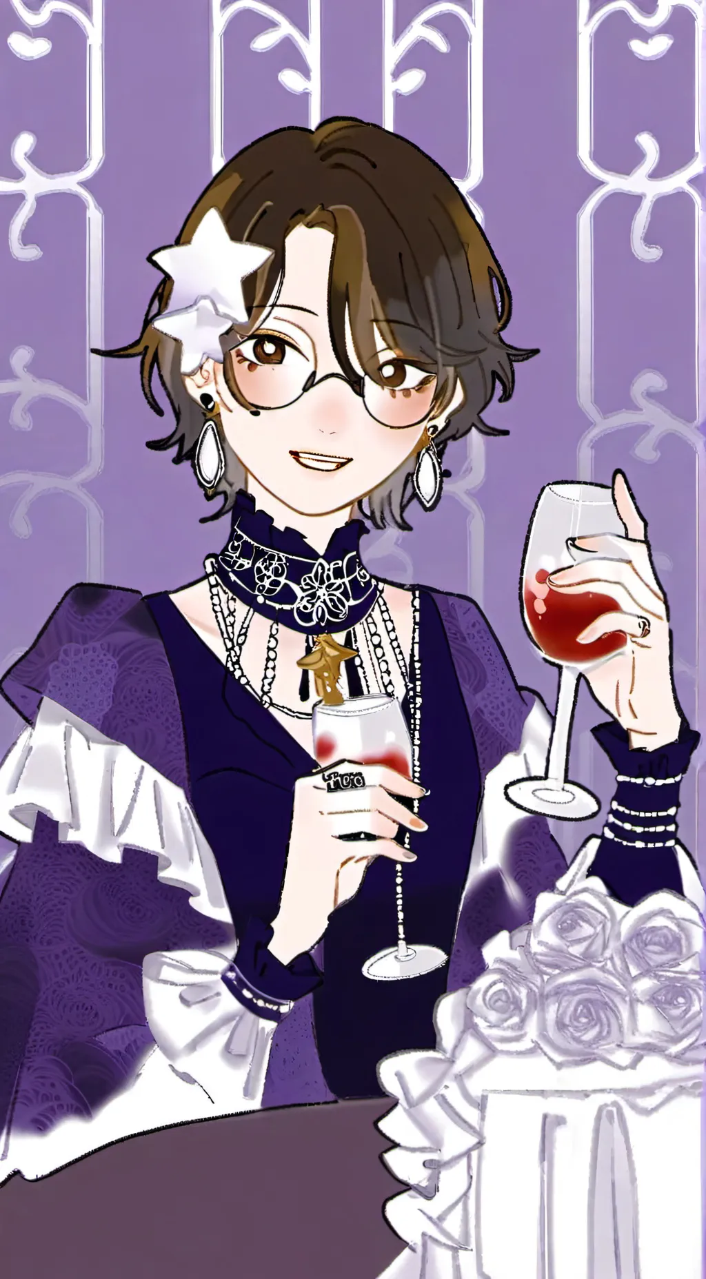 ai character: ☆-ELARA-☆ background