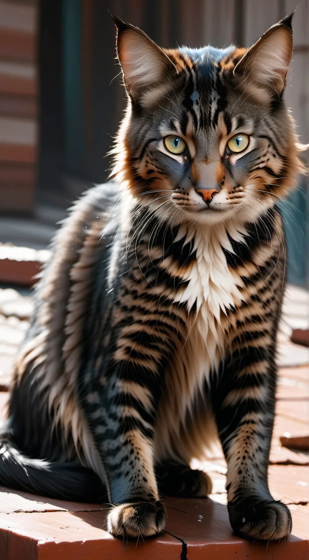 ai character: Shadow clan cat background