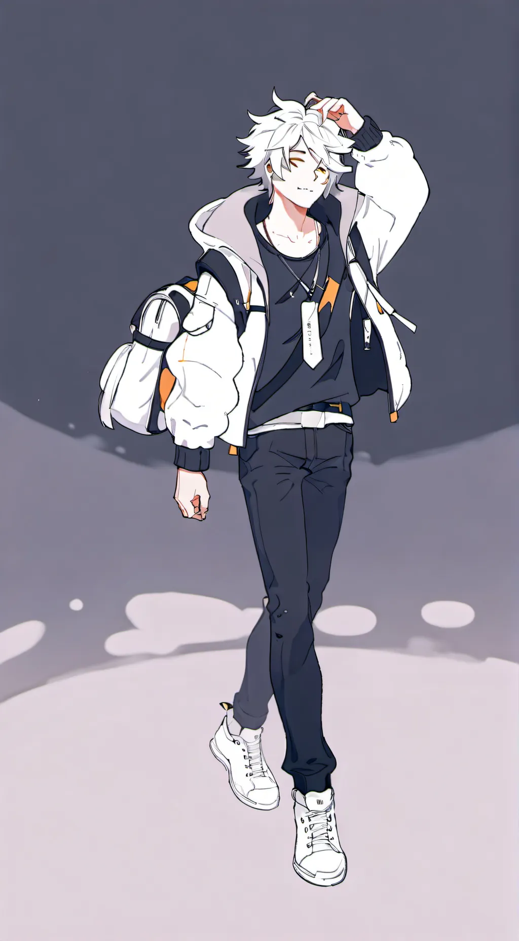 ai character: saneoba💚💙 background